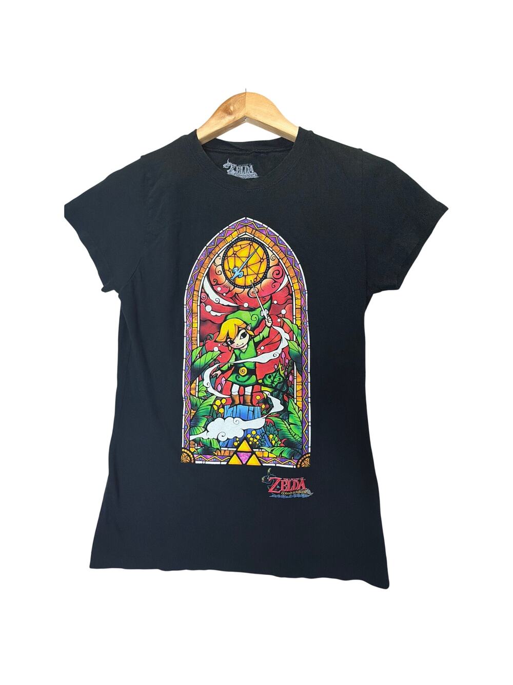 Nintendo Legend of Zelda Wind Waker HD Stained Glass Graphic T-Shirt XL 2013